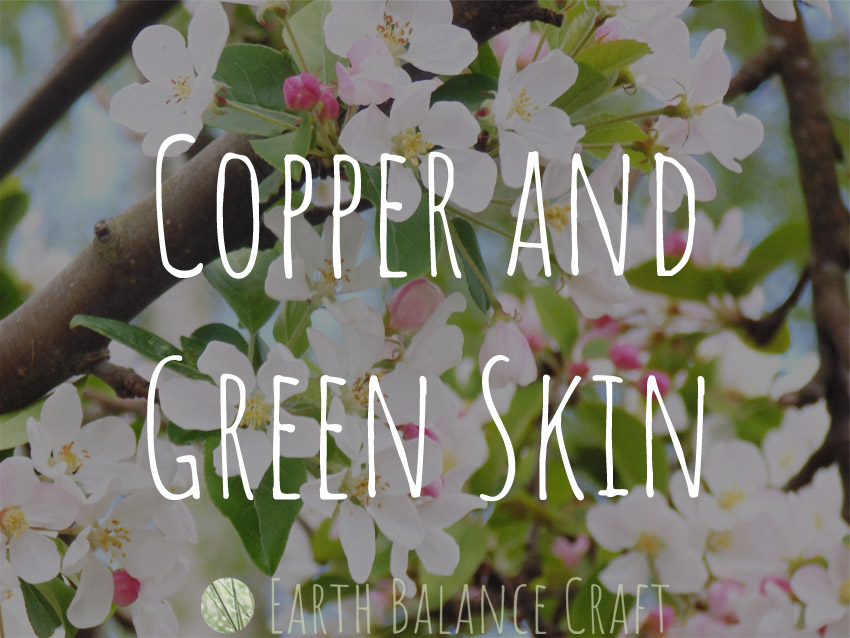 Copper and Green Skin