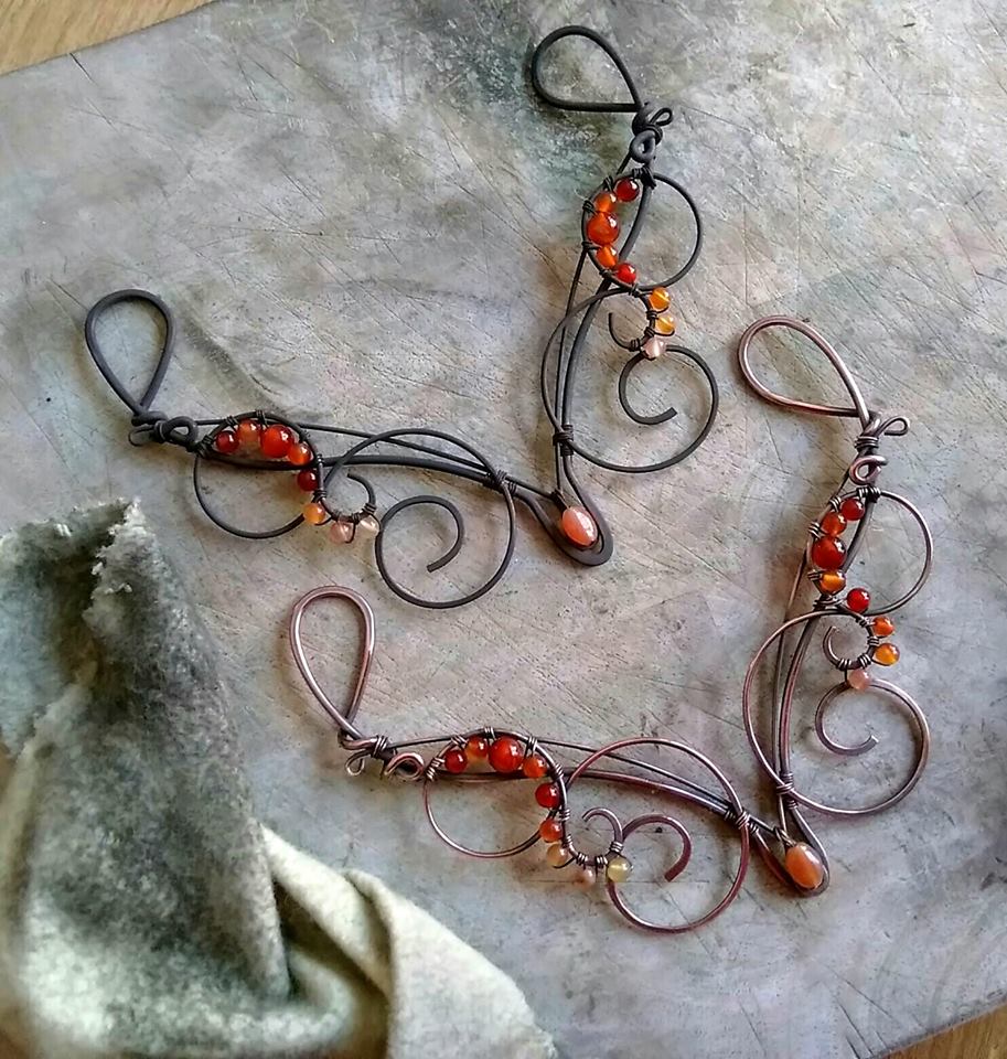 Autumn Haze Necklace WIP