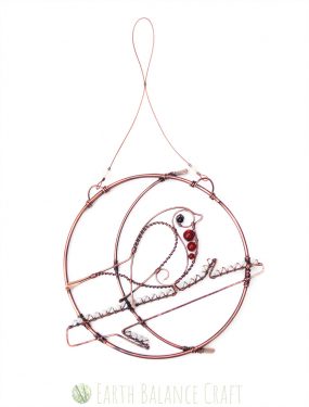 Wintry Robin Suncatcher