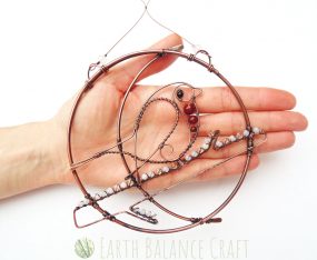 Wintry Robin Suncatcher