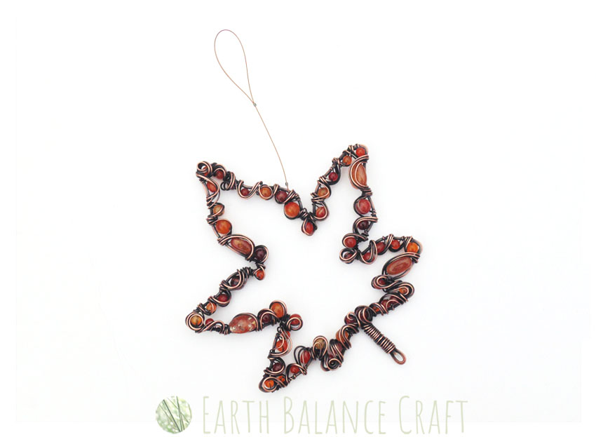 Autumn Maple Leaf Suncatcher