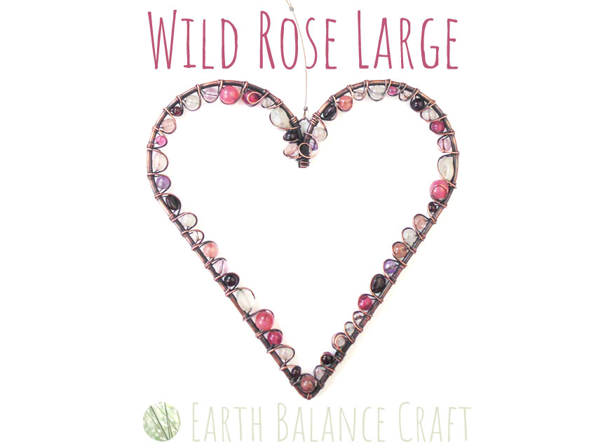 Wild Rose Love Heart Large