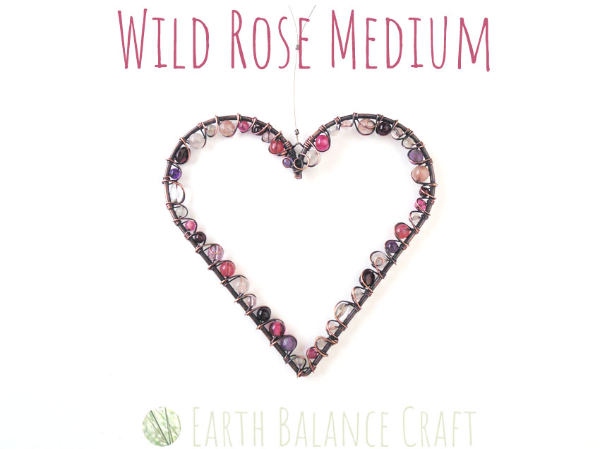 Wild Rose Love Heart Medium