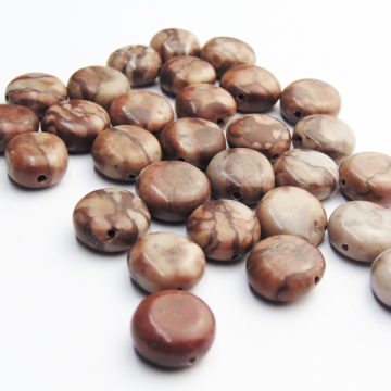 Brown Pattern Jasper Beads