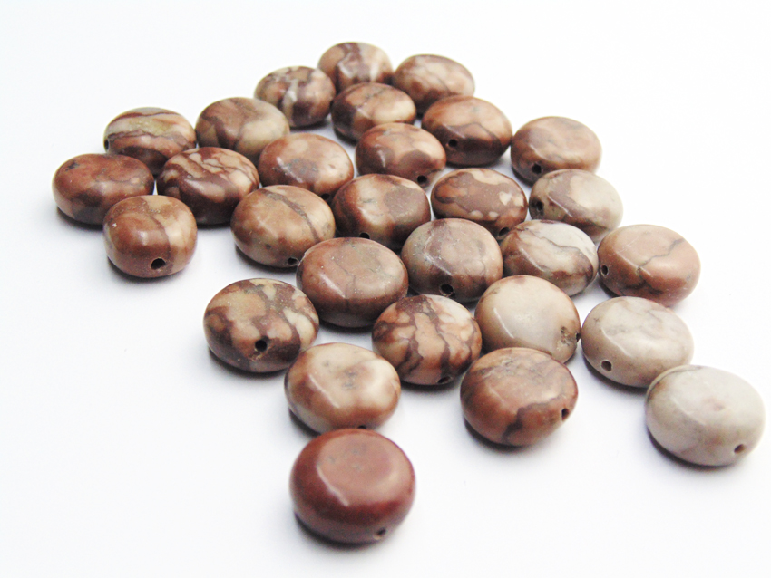 Brown Pattern Jasper Beads