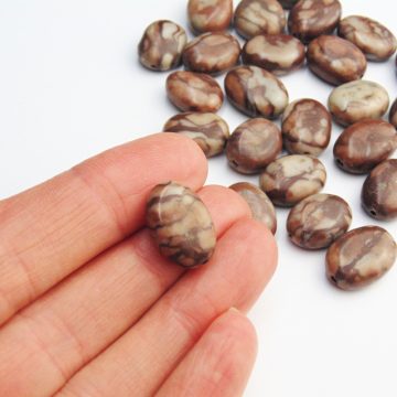 Brown Pattern Jasper Beads