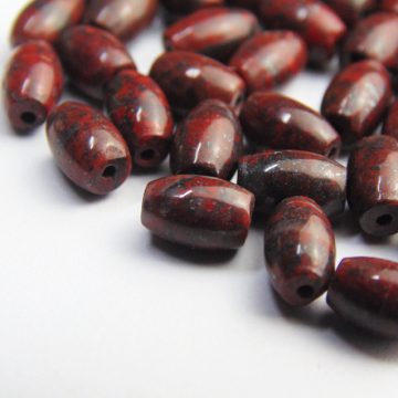 Mahogany Obsidian Tube Beads