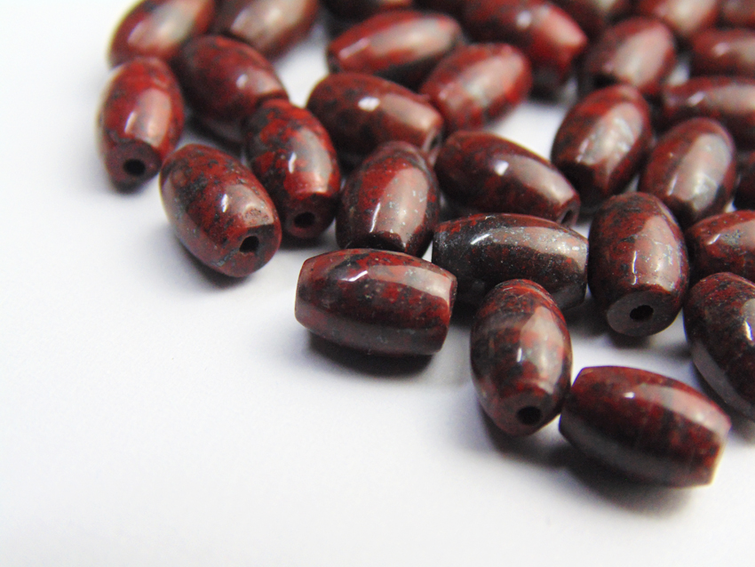 Mahogany Obsidian Tube Beads