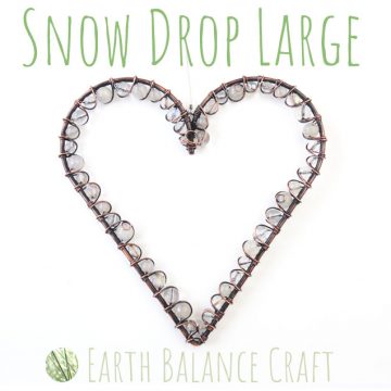 Snow Drop Love Heart Large