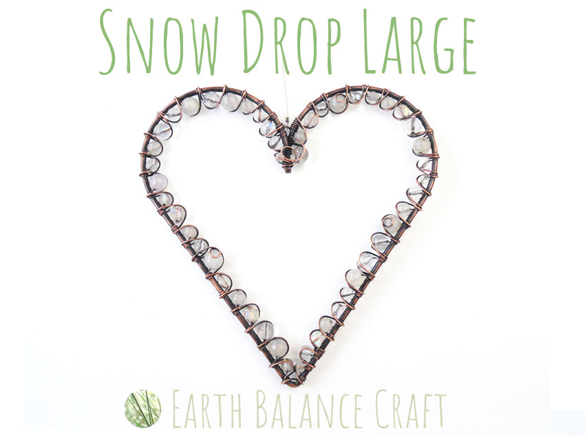 Snow Drop Love Heart Large