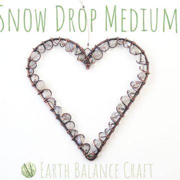 Snow Drop Love Heart Medium