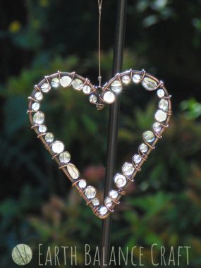 Snow Drop White Love Heart Small