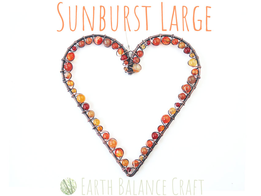 Sunburst Love Heart Large