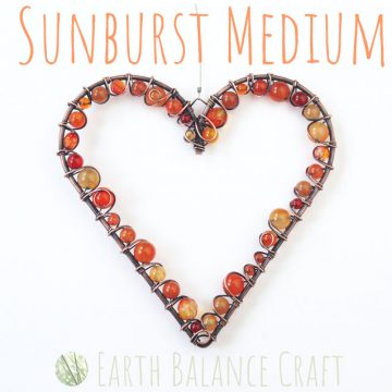 Sunburst Love Heart Medium