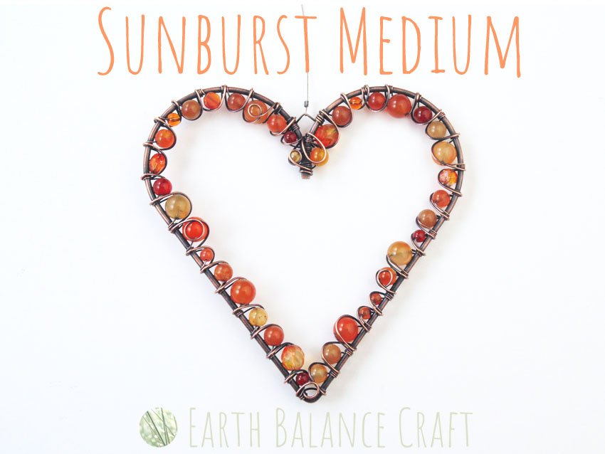 Sunburst Love Heart Medium