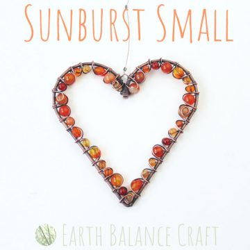 Sunburst Love Heart Small