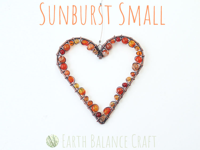 Sunburst Love Heart Small