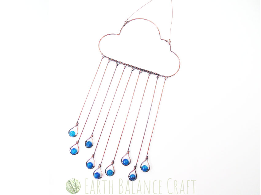 Blue Rain Cloud Suncatcher