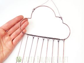 Blue Rain Cloud Suncatcher