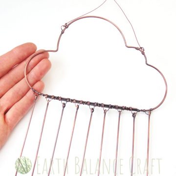Blue Rain Cloud Suncatcher