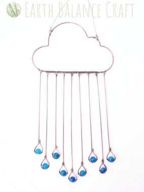 Blue Rain Cloud Suncatcher