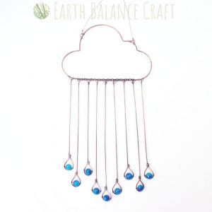 Blue Rain Cloud Suncatcher