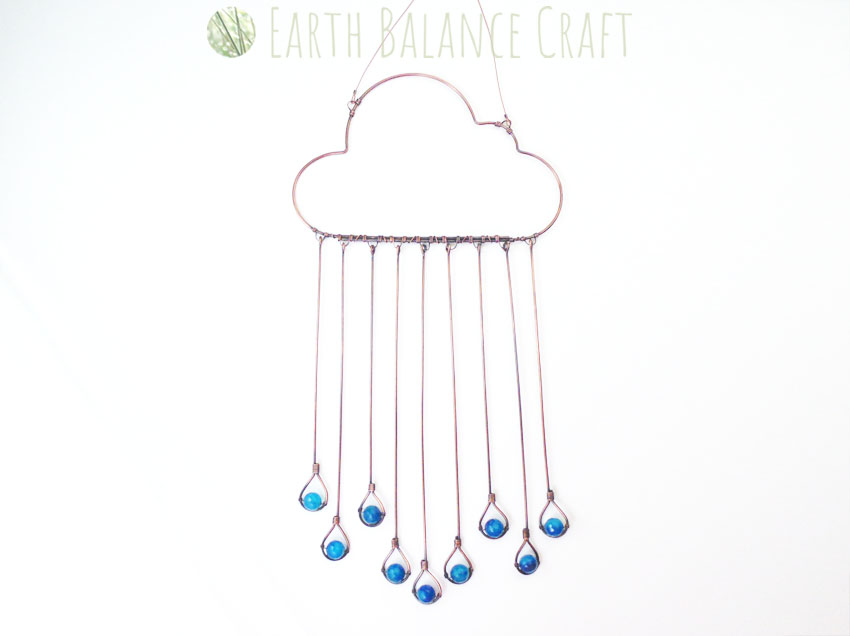 Blue Rain Cloud Suncatcher