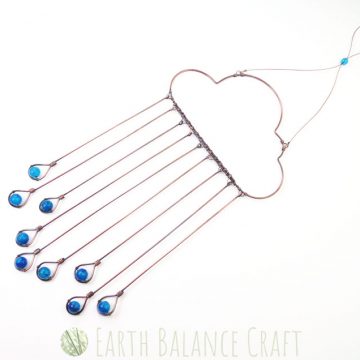 Blue Rain Cloud Suncatcher