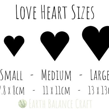 Three Heart Sizes