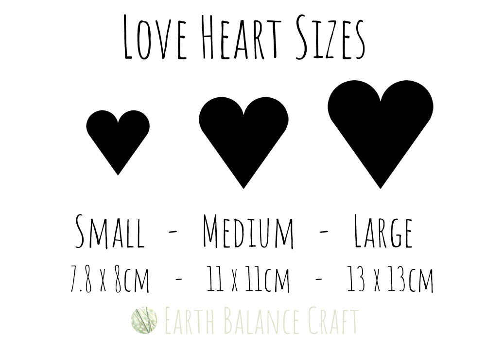 Three Heart Sizes