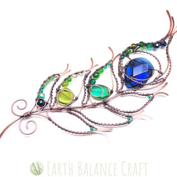 Peacock Feather Suncatcher