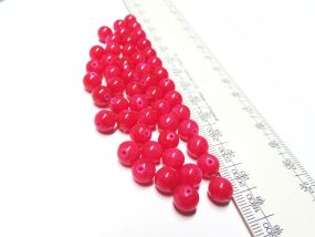 Pink Candy Jade Round Beads