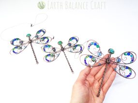 Triple Dragonfly Suncatcher