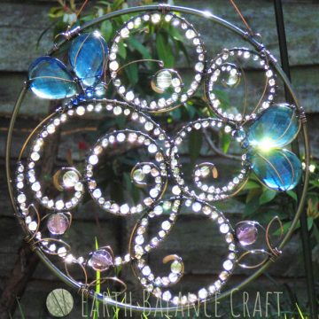 Blue Butterfly Suncatcher