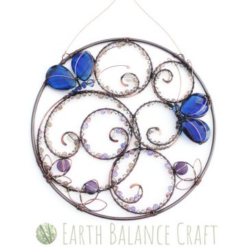 Blue Butterfly Suncatcher