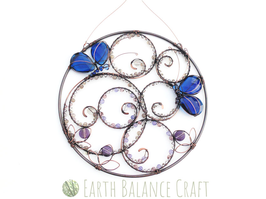 Blue Butterfly Suncatcher