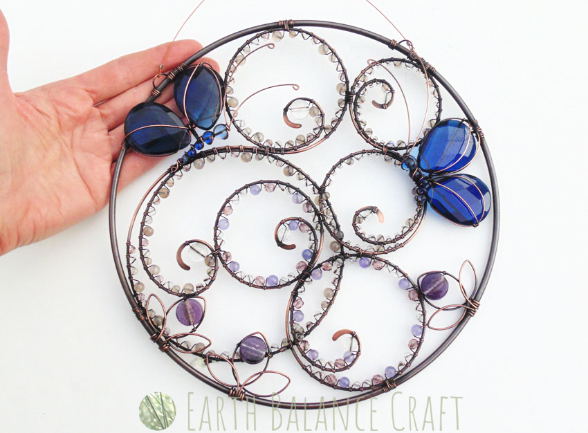 Blue Butterfly Suncatcher