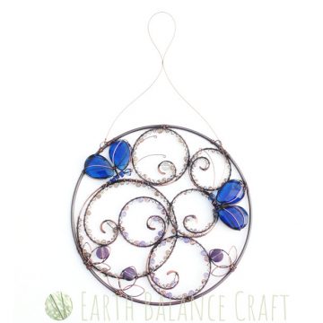 Blue Butterfly Suncatcher