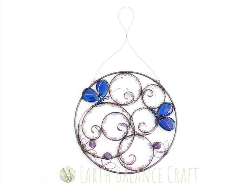 Blue Butterfly Suncatcher