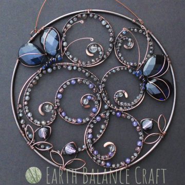 Blue Butterfly Suncatcher