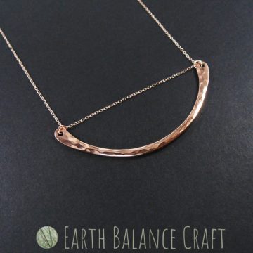 Copper Paddle Necklace