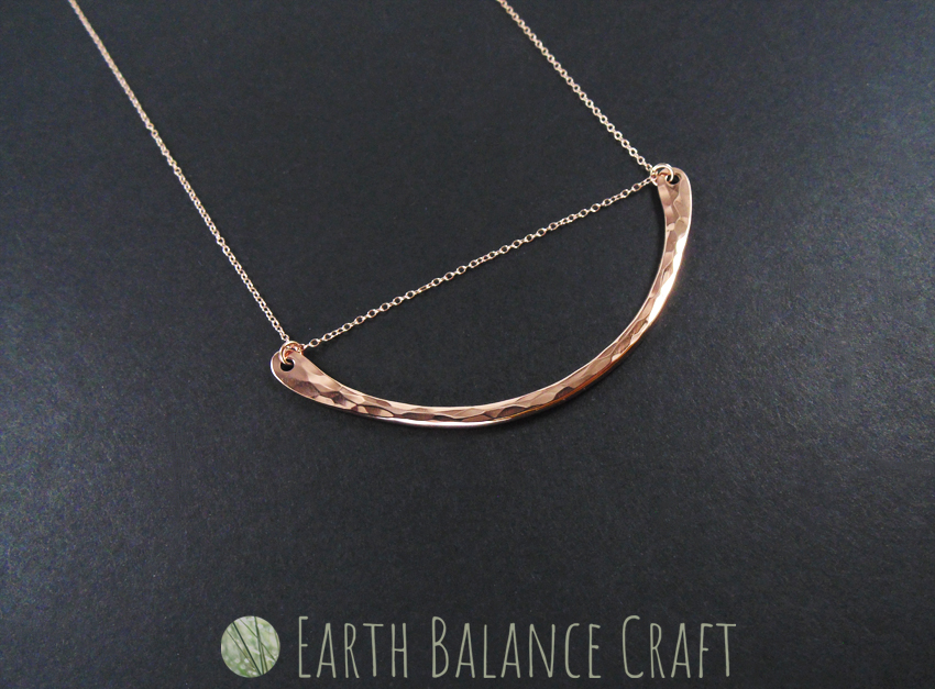 Copper Paddle Necklace