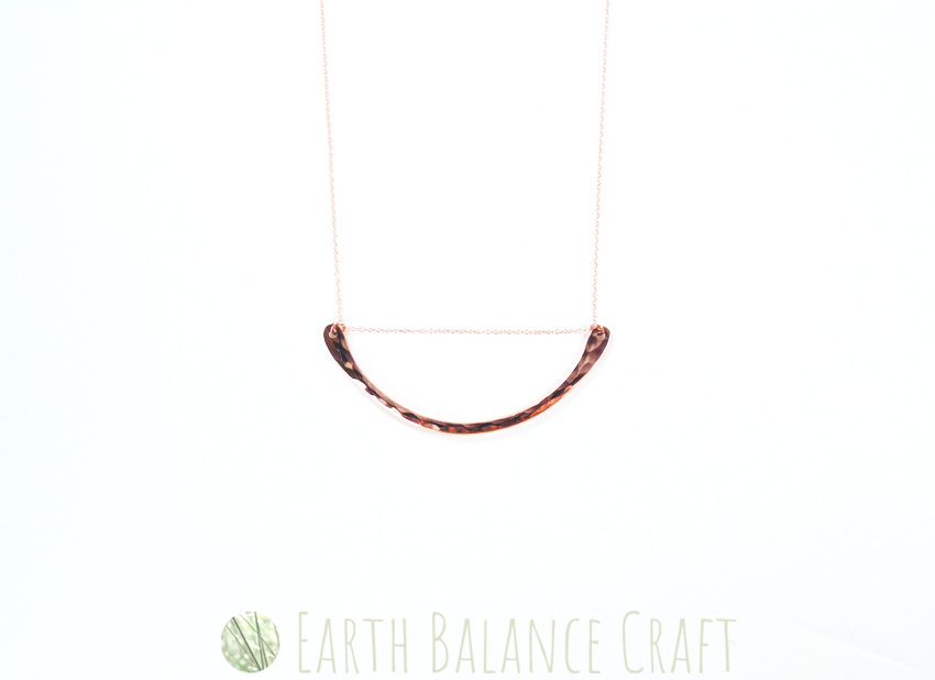 Copper Paddle Necklace