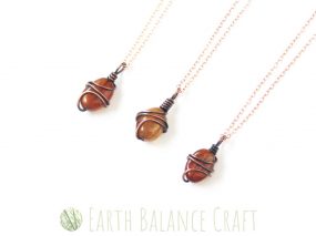 Bramble Hessonite Garnet Pendant