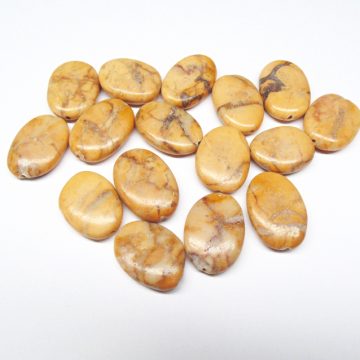 Sandstone Oval Beads