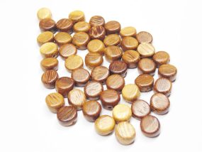 Wooden Coin Beads