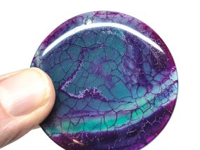 Purple Agate Pendant Bead