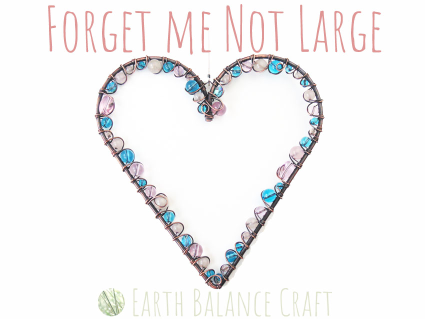 Forget me Not Love Heart Large