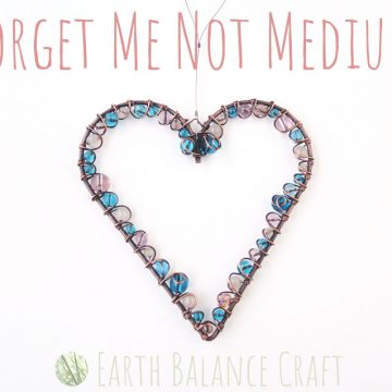 Forget me Not Love Heart Medium