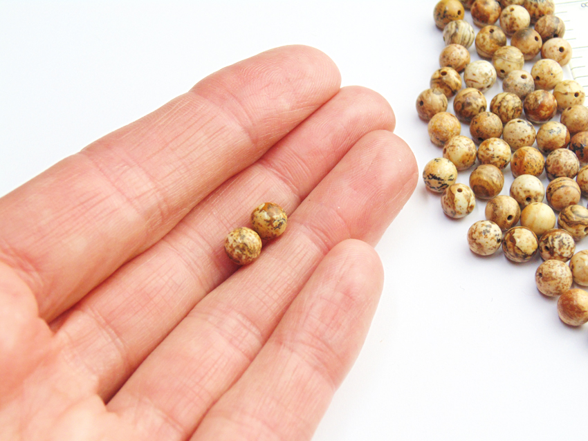 Picture Jasper Round Beads